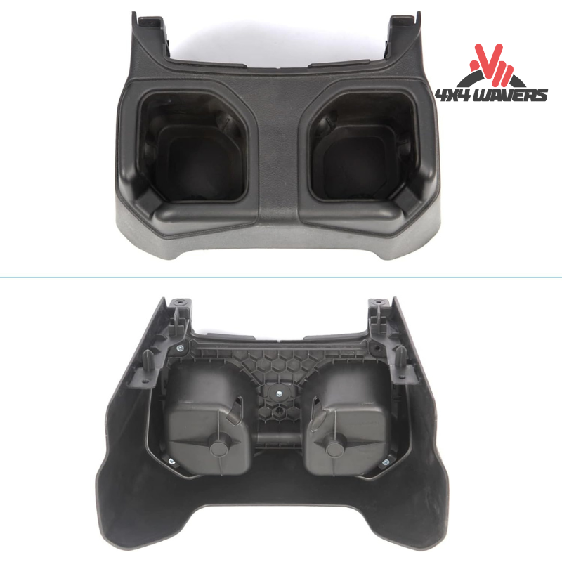 4x4wavers Rear Cups Holder, Floor Console Mounted for dual drinks - 4X4 WAVERS