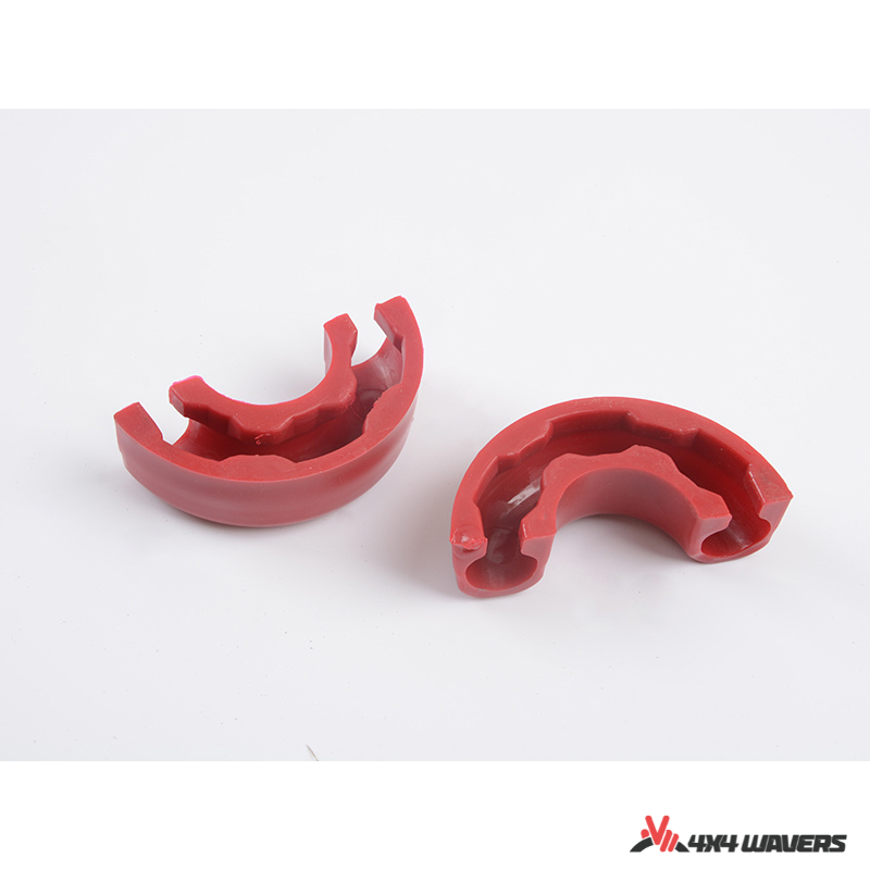 4x4wavers Bumper Hook D-Ring Shakle (Black with Red Cover) - 4X4 WAVERS