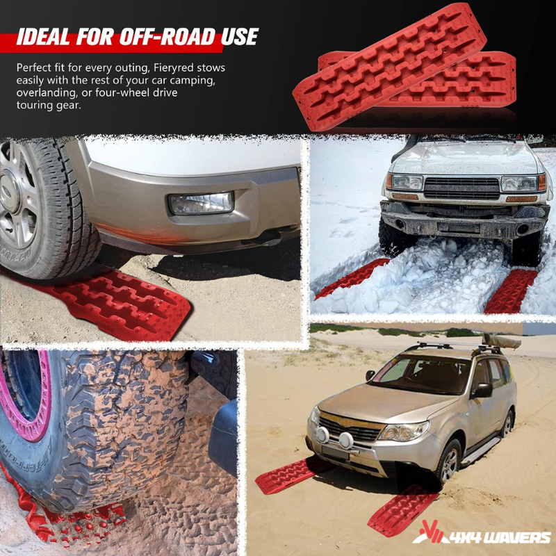 4x4wavers Offroad Recovery Traction Board, Traction Mat for Mud, Sand and Snow - 4X4 WAVERS