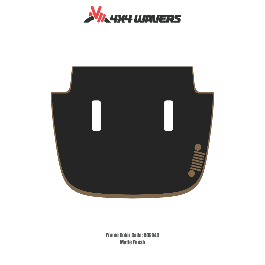 Kit d'autocollants 4x4wavers pour capot JL SAHARA – Autocollants en vinyle pour modèles Jeep Wrangler – Fabriqué au Canada
