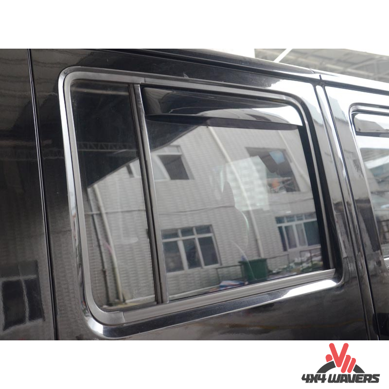 4x4wavers Side Window in-Channel Rain Guards & Sun Visor - 4X4 WAVERS