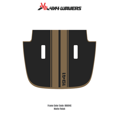 Kit d'autocollants STRIPE 4x4wavers pour capot JL SAHARA – Autocollants vinyle pour Jeep Wrangler – Fabriqué au Canada