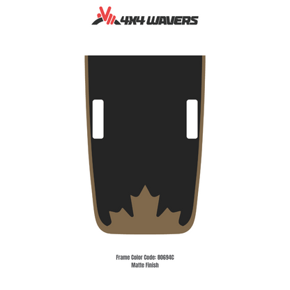 Kit d'autocollants 4x4wavers CANADA pour capot JL Rubicon – Autocollants vinyles pour Jeep Wrangler – Fabriqué au Canada