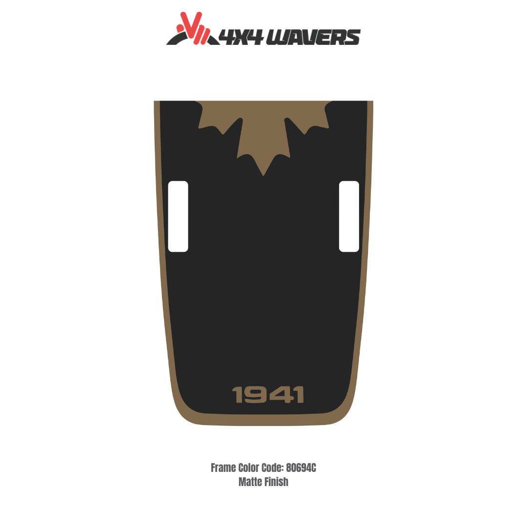 Kit d'autocollants décalcomanies 4x4wavers CANADA 1941 pour capot JL Rubicon – Autocollants en vinyle pour modèles Jeep Wrangler – Fabriqué au Canada