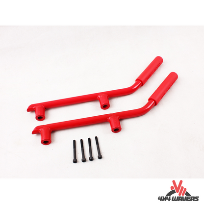 4x4wavers Metal Rear Grab Handle Kit (Red Color) - 4X4 WAVERS