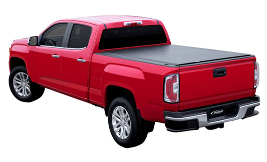 ACI Tonneau Cover for Ford F150 and Lightning 5'6" bed, weather-resistant access cover with sleek design.