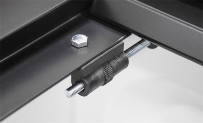 ACI Access Cover Lite Rider tonneau cover for 2007-2013 GM 1500 5.5' truck bed, shown installed on pickup truck.