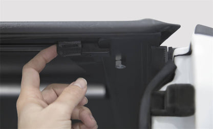 ACI Access Cover Lite Rider tonneau cover for 2007-2013 Chevy Silverado 1500 5.5-foot bed, shown installed on truck bed.