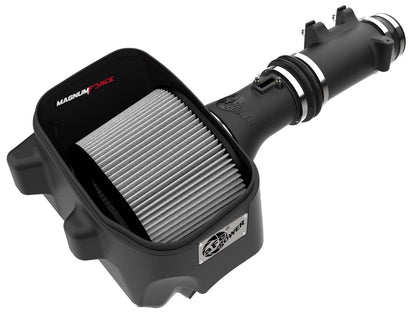 Cold air intake kit for 2025-2026 Ram 1500 RHO 3.0L by aFe Power, showing the polished metal airflow components.