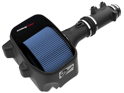 aFe Power cold air intake kit for 2025-2026 RAM 1500 RHO 3.0L engine, showing the polished intake tubing and filter assembly.