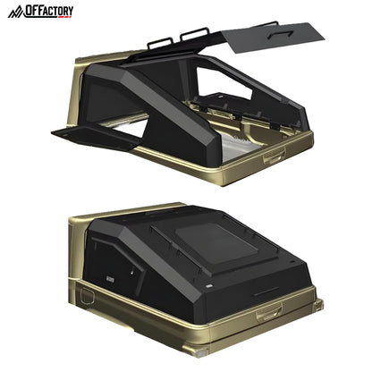 OFFactory Fastback Topper Cover Hardtop Canopy - Tonneau Cover Hardshell - Jeep Gladiator JT 2019+ | Universal | OFFactory by 4X4WAVERS (Image 2)