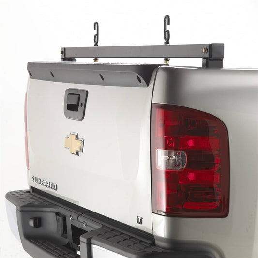 RealTruck Backrack headache rack for Ford F150 and Super Duty trucks, rearbar with steel construction, installed on truck bed.