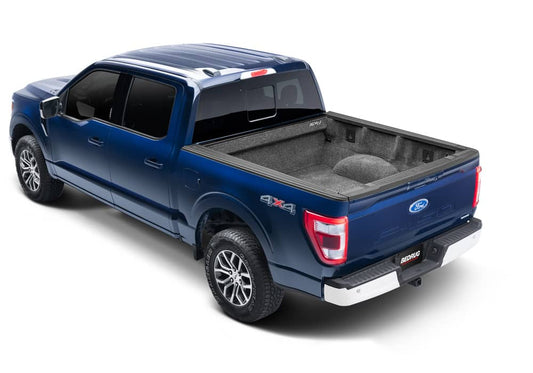 Black BedRug bed liner for Ford F-150 6.5-foot bed, durable bed mat with textured surface for protection and cargo safety.