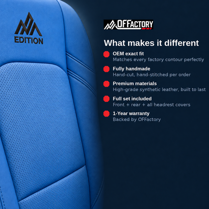 OFFactory OEM-Style Leather Seat Covers | Ford F-150 & F-250/F-350/F-450 | Made to Order