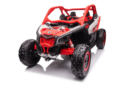 2026 2X24V CAN AM MAVERICK 4X4 2 Seater DELUXE Kids Ride On Car with Remote Control