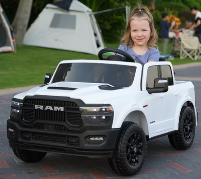 2026 Dodge Ram 24V 2 Seater Kids Ride On Car with Remote Control