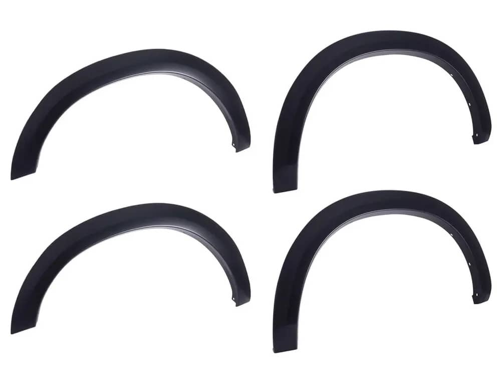 EGR OEM Look Fender Flares for 2009-2014 Ford F150, durable plastic with a sleek finish, designed to enhance truck's appearance.