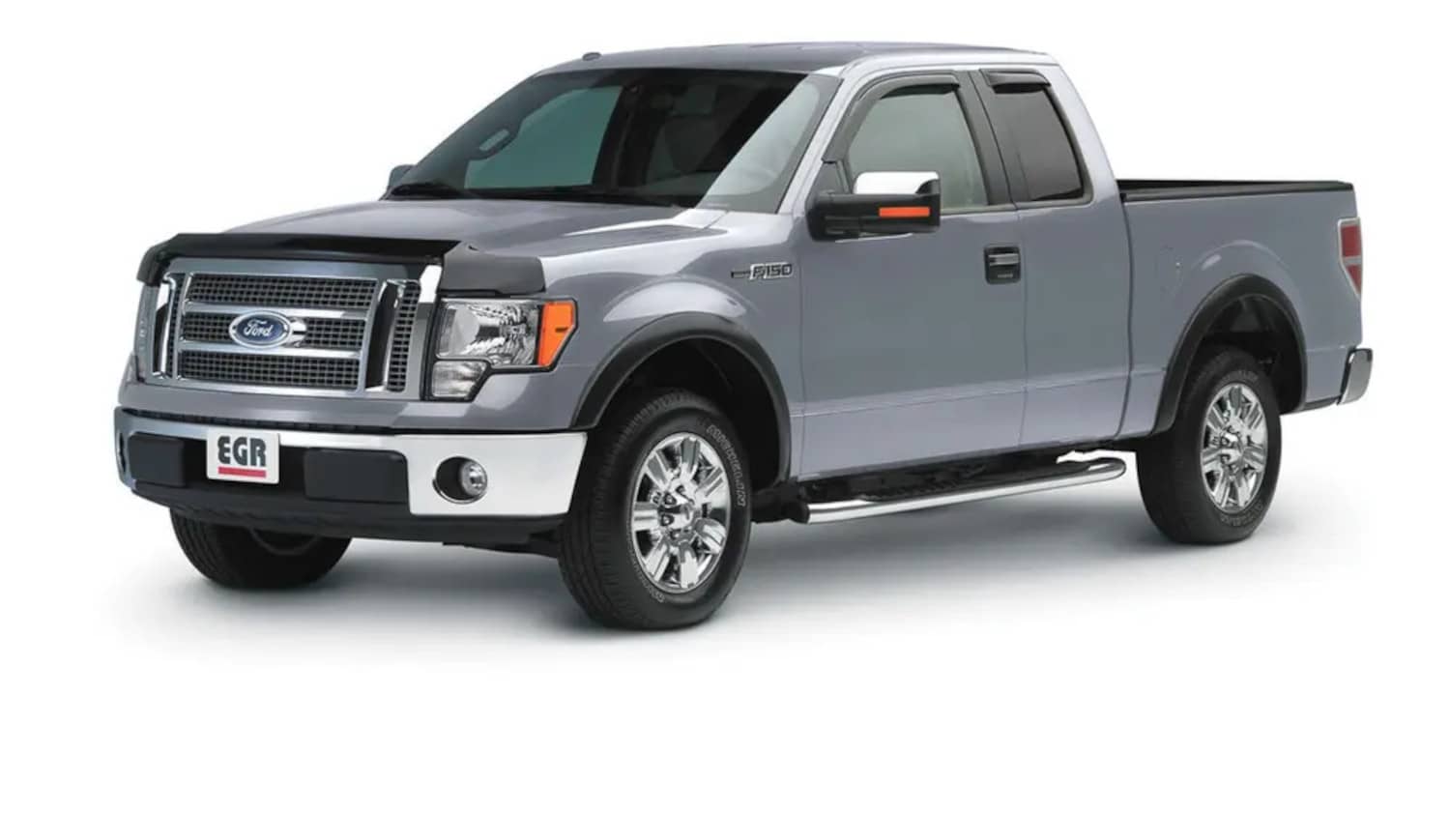EGR OEM look fender flares for 2009-2014 Ford F150, durable black plastic automotive fender flare accessories.