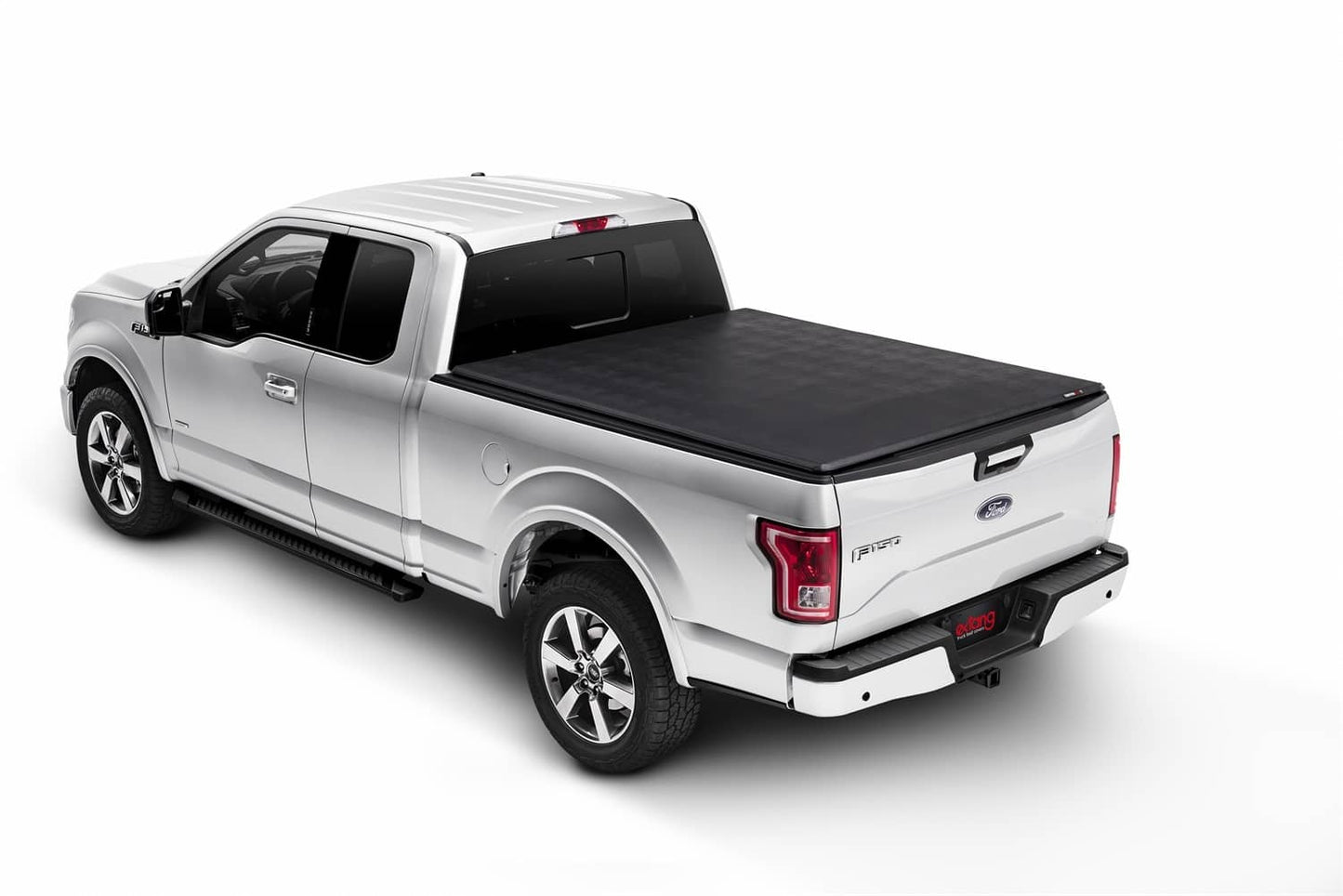 Extang BOX CVR 09-14 F150 6.5' tonneau cover installed on truck bed, durable black Extang truck accessory