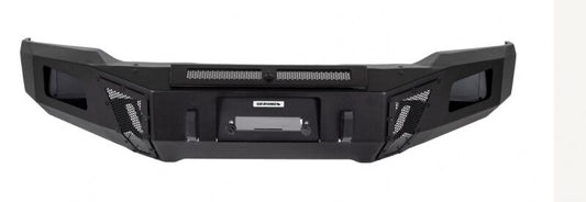 Go Rhino BR6 front bumper for 2018-2020 Ford F-150, heavy-duty metal bumper with protective finish and mounting hardware visible.