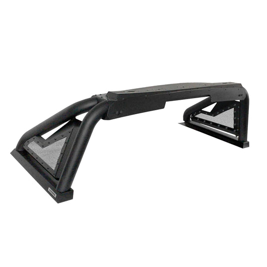 Go Rhino Sport Bar 2.0 bed bars for GMC Sierra and Silverado 1500, mounted on truck bed sides for rugged style.