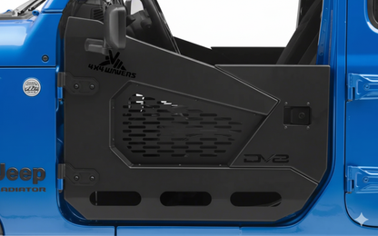 4X4 WAVERS Specialty Premium Offroad Half Doors with side mirrors - Front Doors Only - Jeep Wrangler JK/JKU 2007-2018