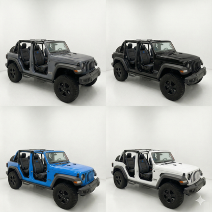 OFFactory OEM-Style Leather Seat Covers | Jeep Wrangler JL JLU 4xe 2018+ - 4X4 WAVERS
