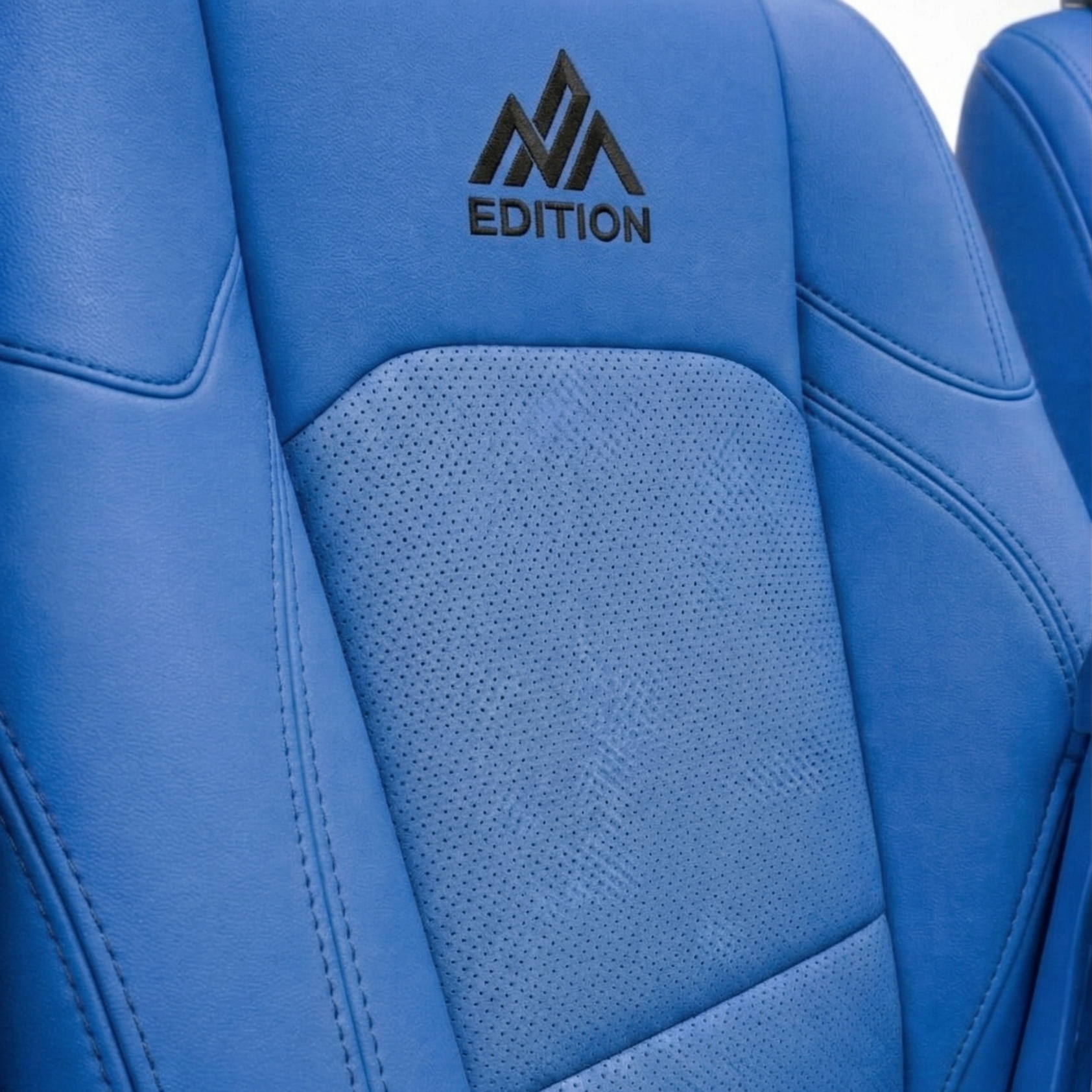 OFFactory custom leather seat covers installed in a Jeep, premium seat protection.