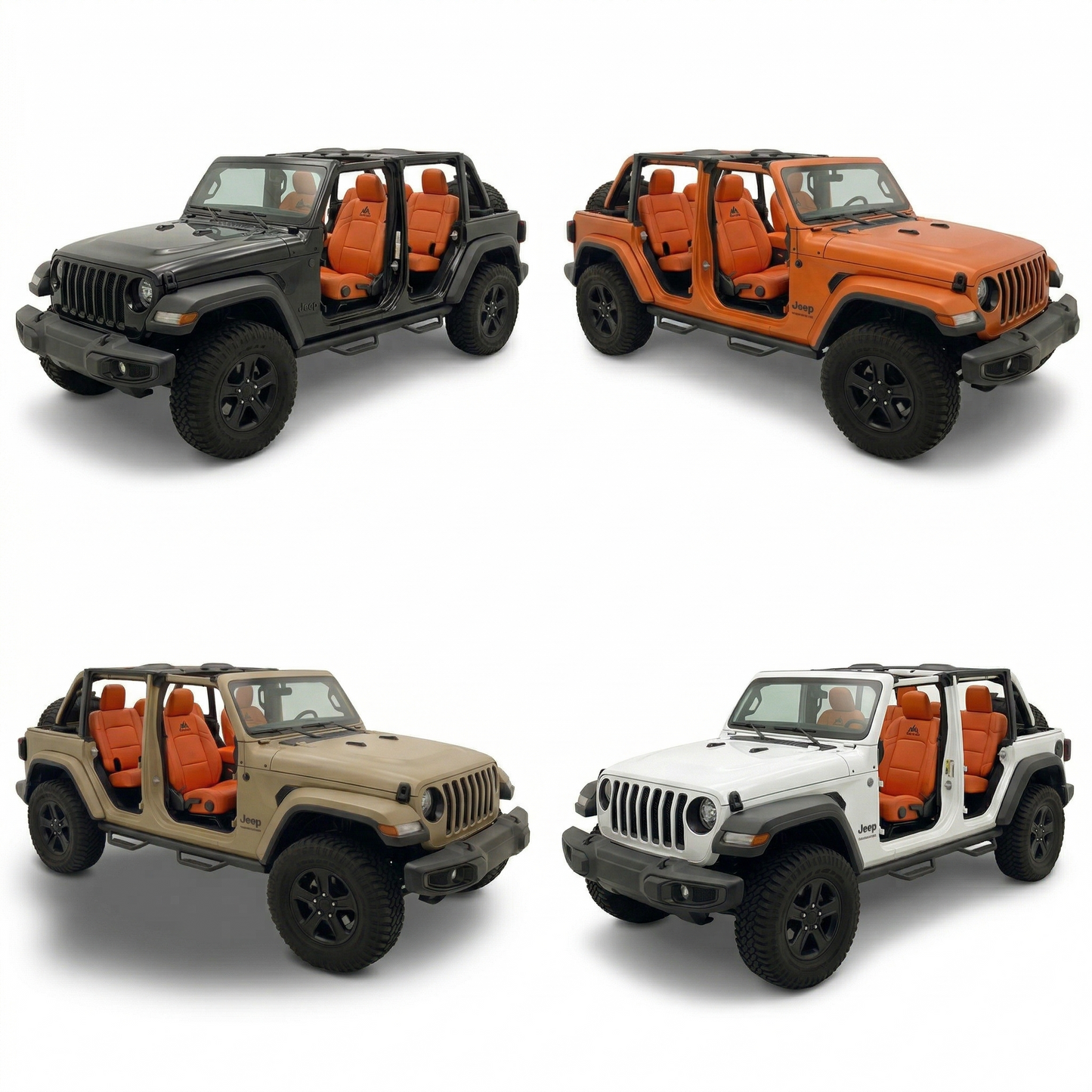 OFFactory OEM-Style Leather Seat Covers | Jeep Wrangler JL JLU 4xe 2018+ - 4X4 WAVERS