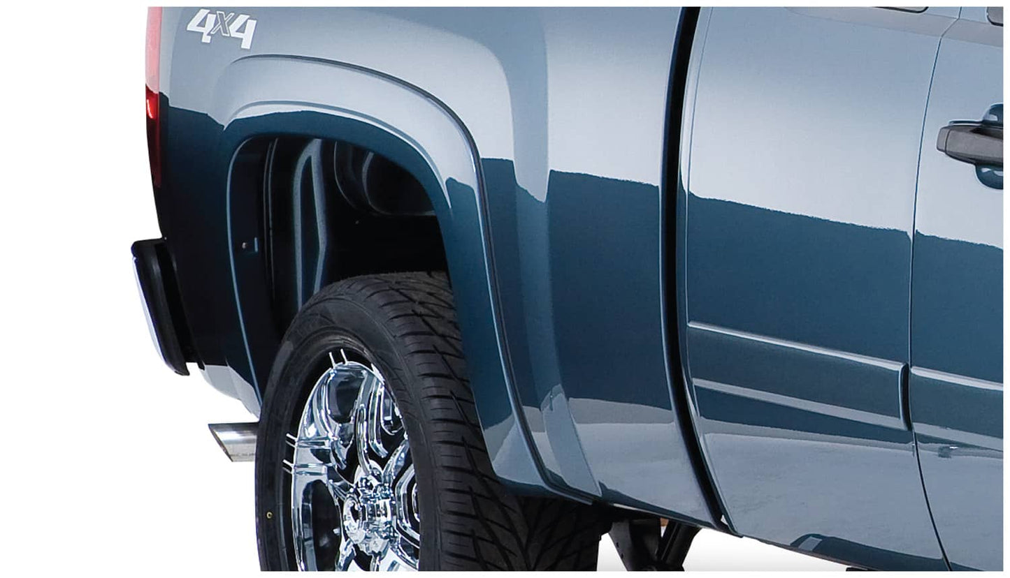 Husky Liners OE Style Flares for 2007-2013 Chevrolet Silverado 1500 and 2007-2014 HD trucks, 6.5/8 inch fender flares on vehicle