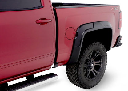 Husky Liners DRT Fender Flares for 2014-2018 Chevy Silverado 1500, 6.5/8-foot bed, set of four, black plastic protectors