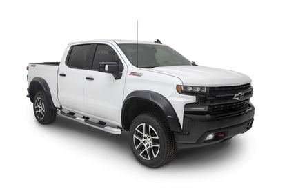 Husky Liners DRT Fender Flares for Chevy 1500, set of four, durable black plastic wheel arch extensions with textured finish