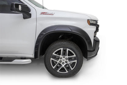 Husky Liners DRT Fender Flares for Chevy Silverado 1500, set of four, black plastic exterior wheel well protectors