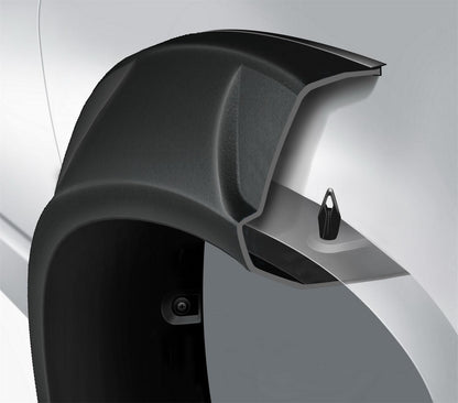 Husky Liners DRT Fender Flares for Chevrolet Silverado 1500, set of four, black plastic wheel well protectors.