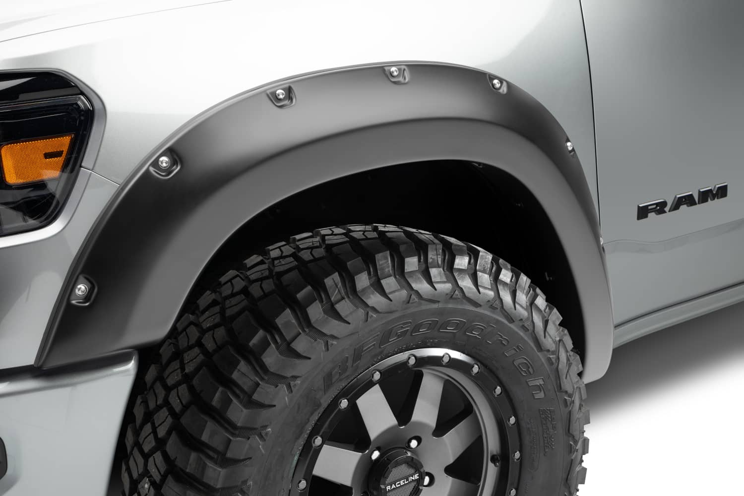 Husky Liners Pocket Style Fender Flares for 2019-2024 RAM 1500, set of four, excluding Rebel and TRX models.