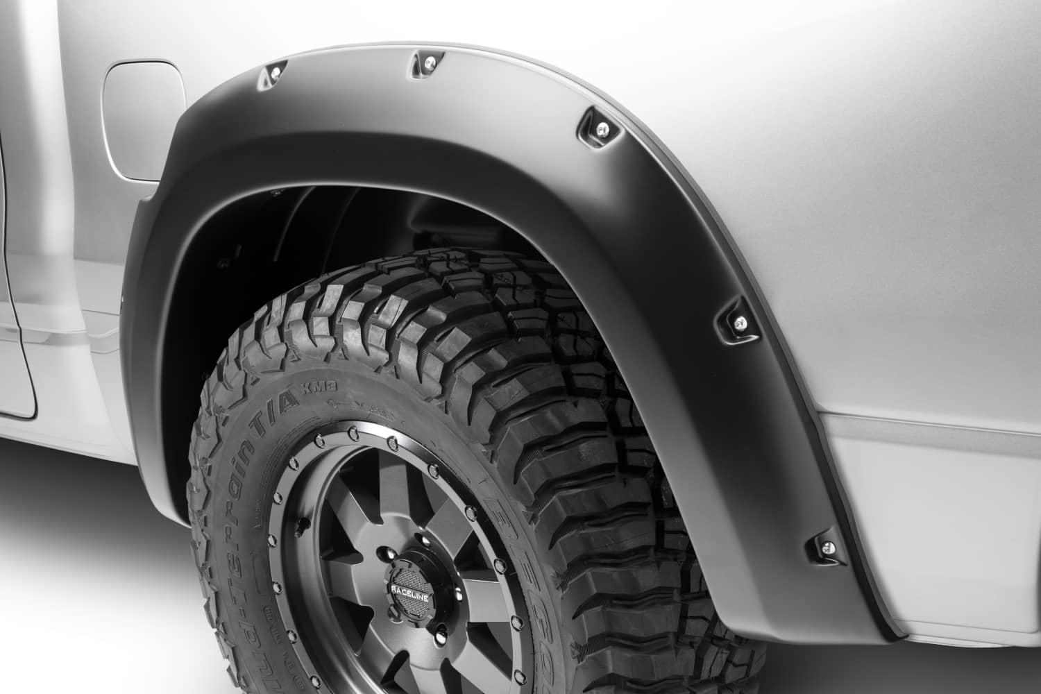 Husky Liners Pocket Style Flares for 2019-2024 Ram 1500, set of four, black fender flares with textured finish.