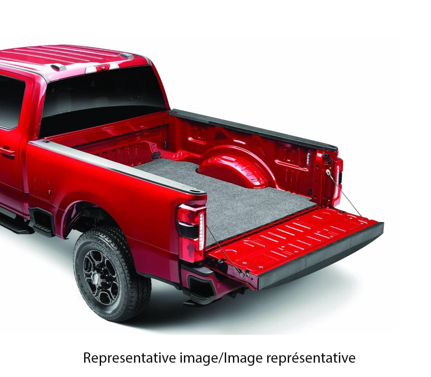 Husky Liners Guardian Comfort Bed Mat for 07-18 Sierra/Silverado 1500 Crew 5'8 truck, dark gray protective bed liner