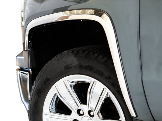 ICI Fender Trim Flares for 2004-2014 Ford F150, durable wheel arch protection with a sleek finish, shown on a pickup truck.