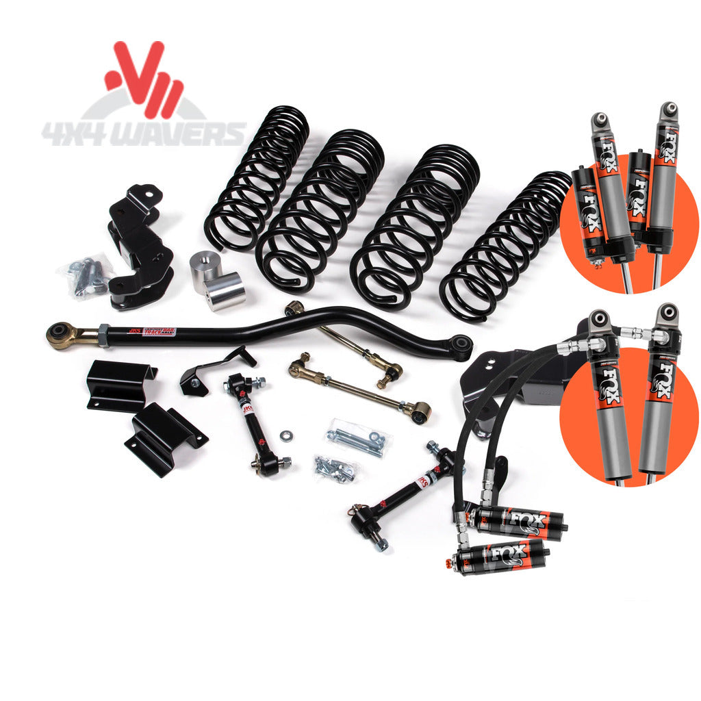 JKS 3.5-inch lift kit with JSPEC shocks and sway bar disconnects installed on a 2020-2026 Jeep Gladiator JT by BDS Suspension