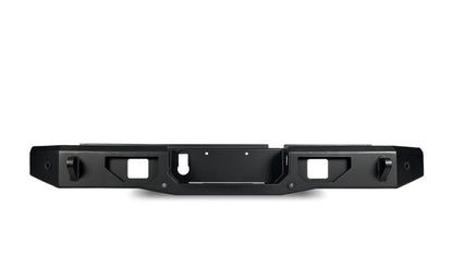 Rear bumper body armor for Jeep Gladiator 2019-2026, 4X4 WAVERS off-road protection for 3.0L and 3.6L models.
