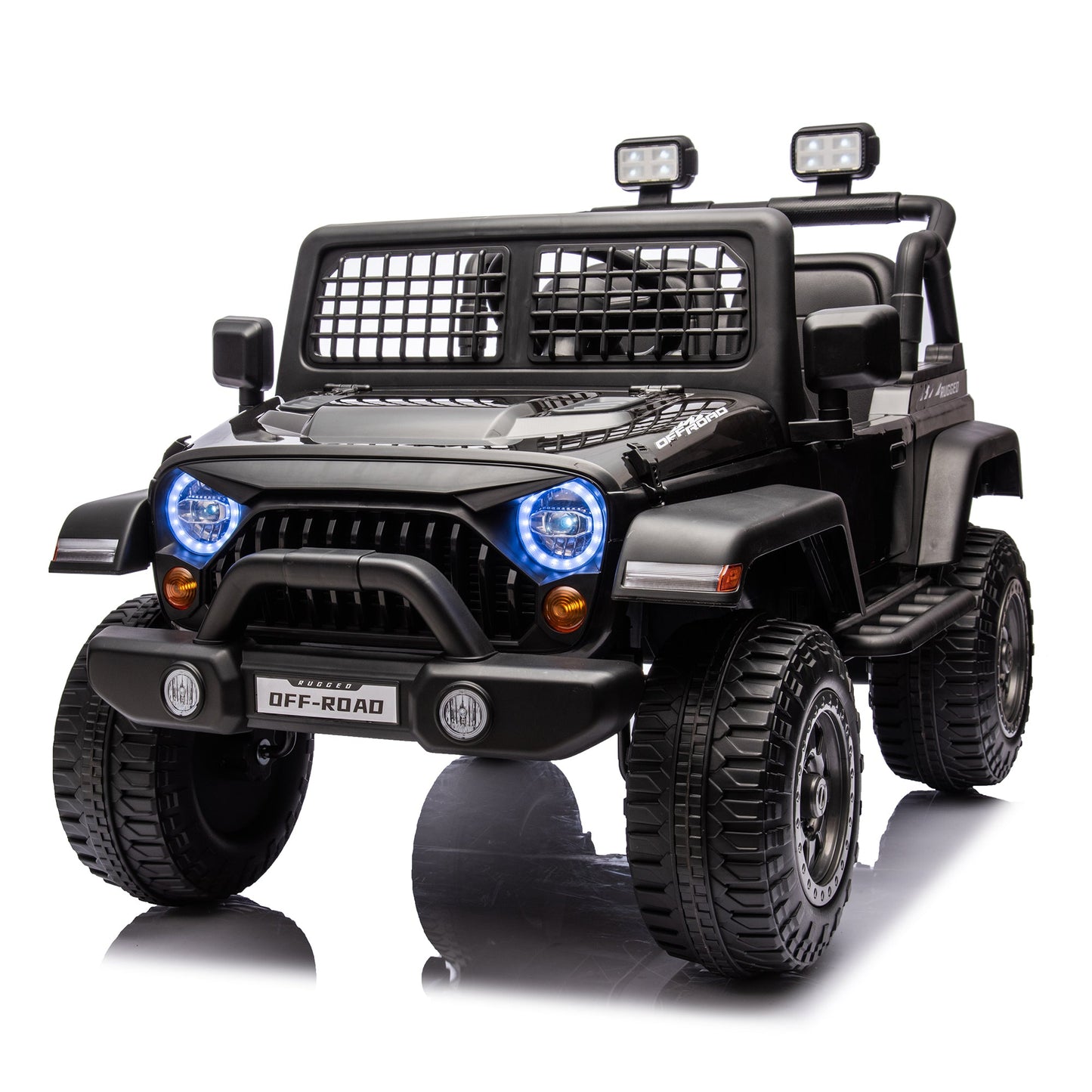 2026 Rugged Jeep Wrangler JL Style 12V Kids Ride On Car with Remote Control
