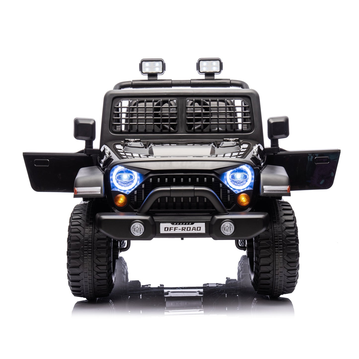 2026 Rugged Jeep Wrangler JL Style 12V Kids Ride On Car with Remote Control