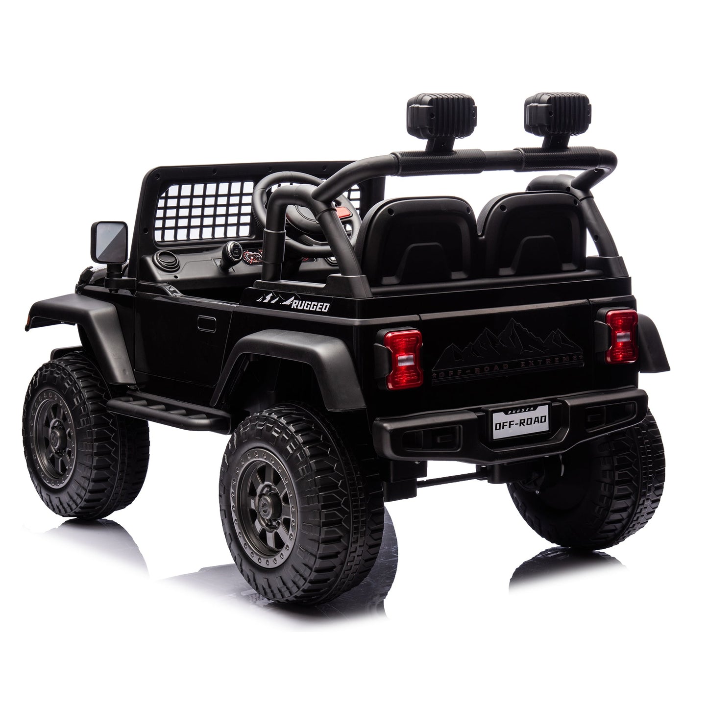 2026 Rugged Jeep Wrangler JL Style 12V Kids Ride On Car with Remote Control