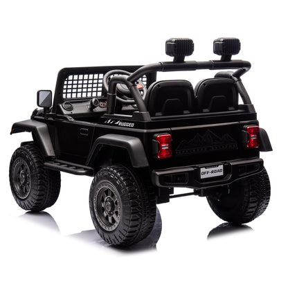 2026 Rugged Jeep Wrangler JL Style 12V Kids Ride On Car with Remote Control
