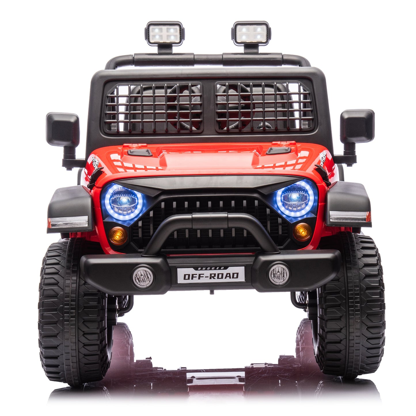 2026 Rugged Jeep Wrangler JL Style 12V Kids Ride On Car with Remote Control