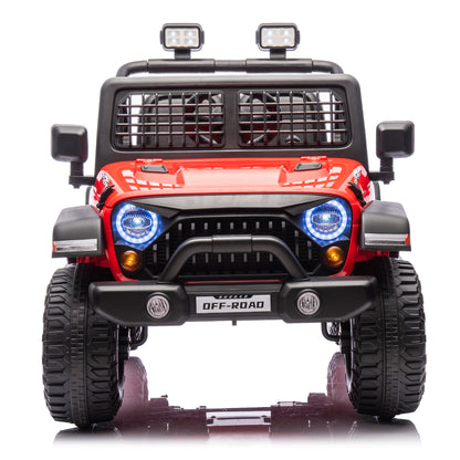 2026 Rugged Jeep Wrangler JL Style 12V Kids Ride On Car with Remote Control