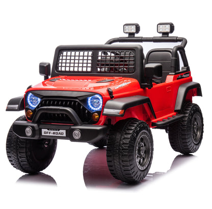 2026 Rugged Jeep Wrangler JL Style 12V Kids Ride On Car with Remote Control