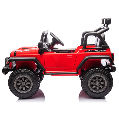 2026 Rugged Jeep Wrangler JL Style 12V Kids Ride On Car with Remote Control