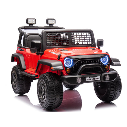 2026 Rugged Jeep Wrangler JL Style 12V Kids Ride On Car with Remote Control