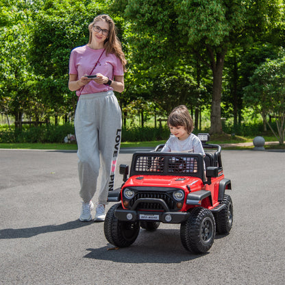 2026 Rugged Jeep Wrangler JL Style 12V Kids Ride On Car with Remote Control
